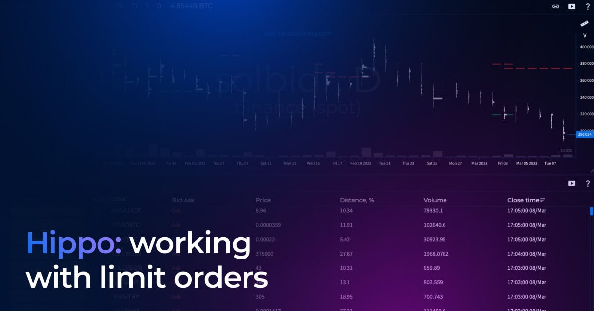 Hippo: working with limit orders 